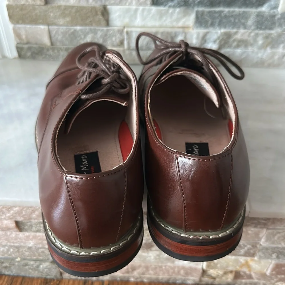 Brown Leather Men's Dress Shoes Size 7